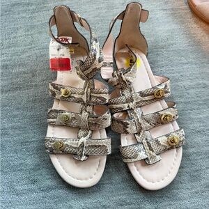 Coach Snakeskin Pattern Sandals